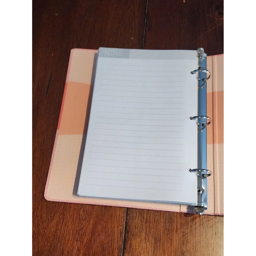 Today Is The Day Daily Planner Calendar Journal Spiral Hardcover Peach‎ Color